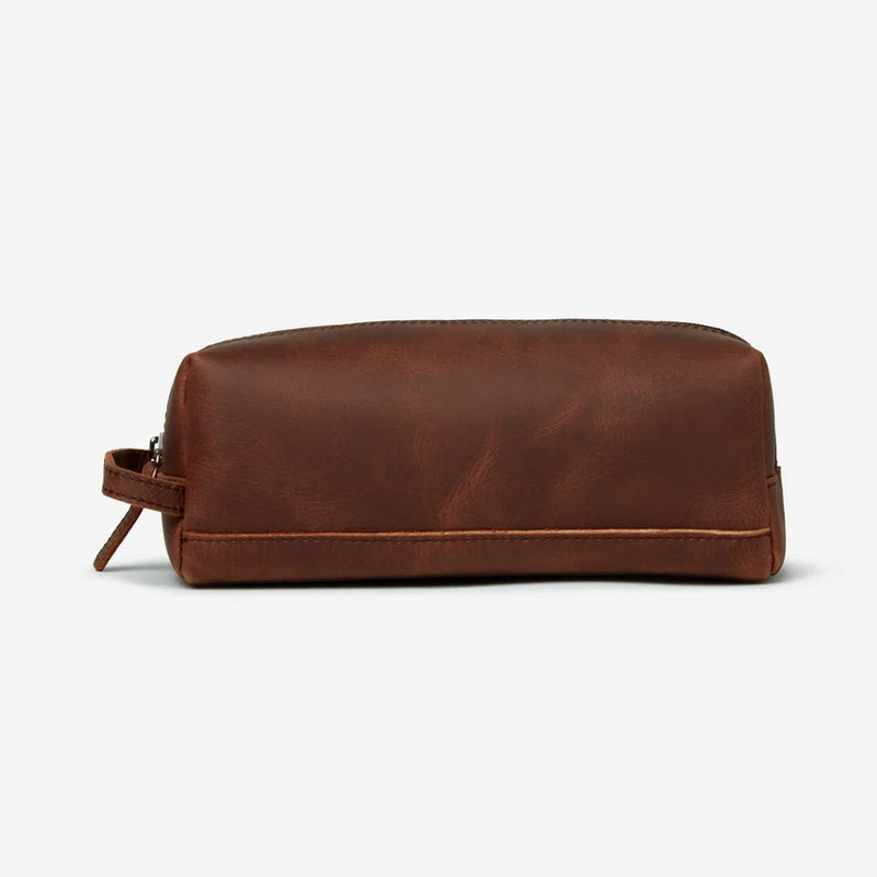 Distressed Leather Small Travel Kit