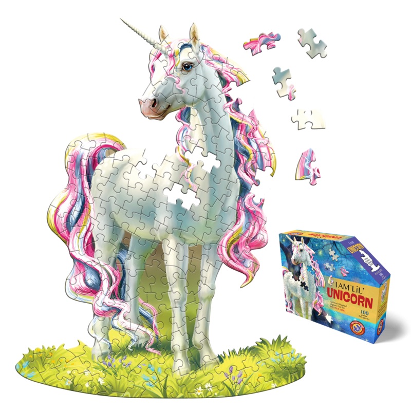 I am Lil' Unicorn 100-piece Shaped Puzzle
