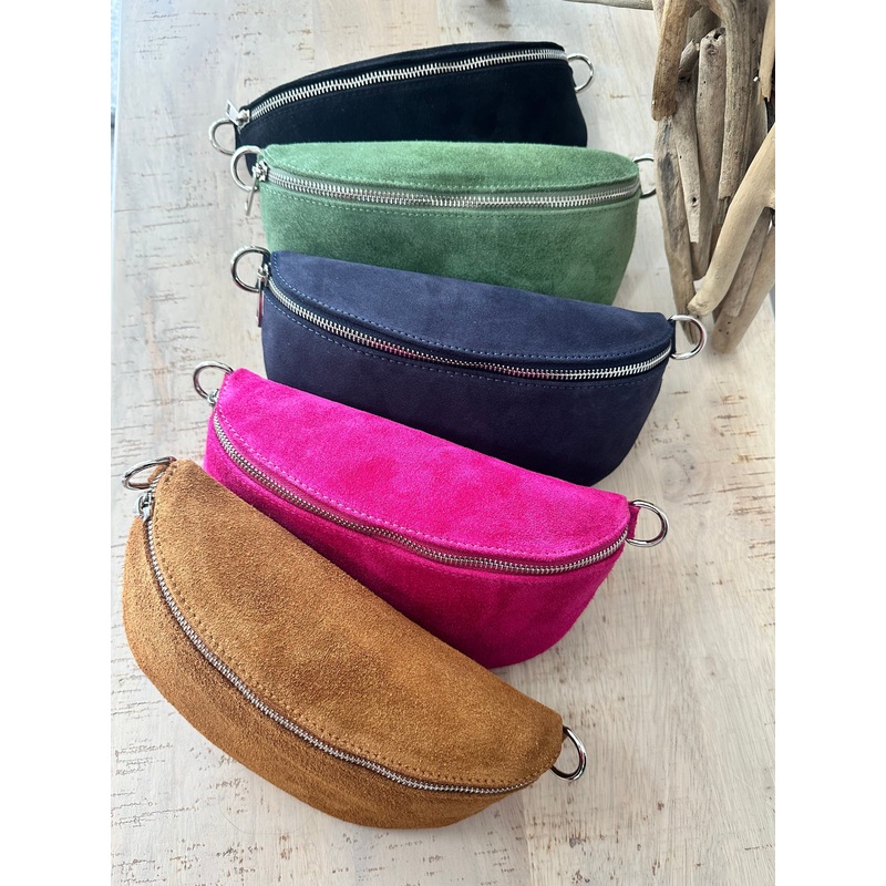 Italian Suede Leather Bum/Sling Bag