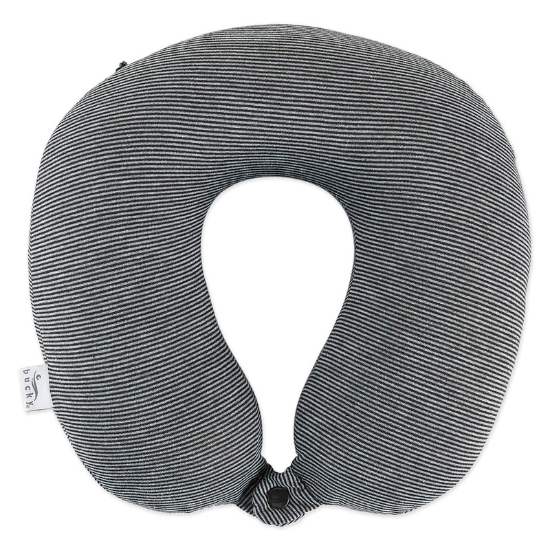Jersey Stripe Memory Foam Neck Pillow