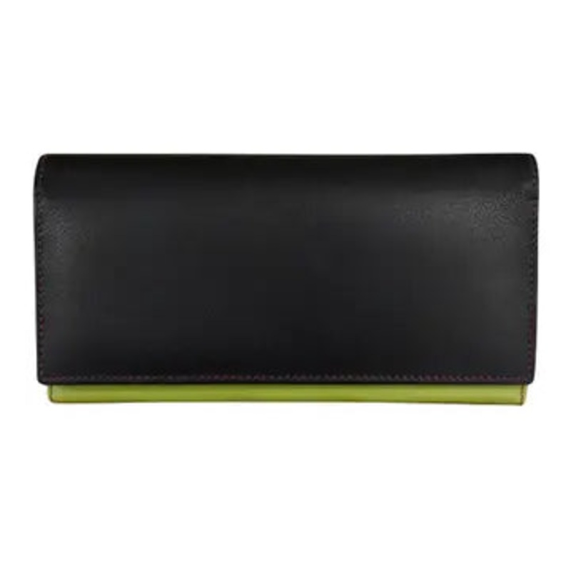 Multi Color Rosemary Wallet-Black Brights