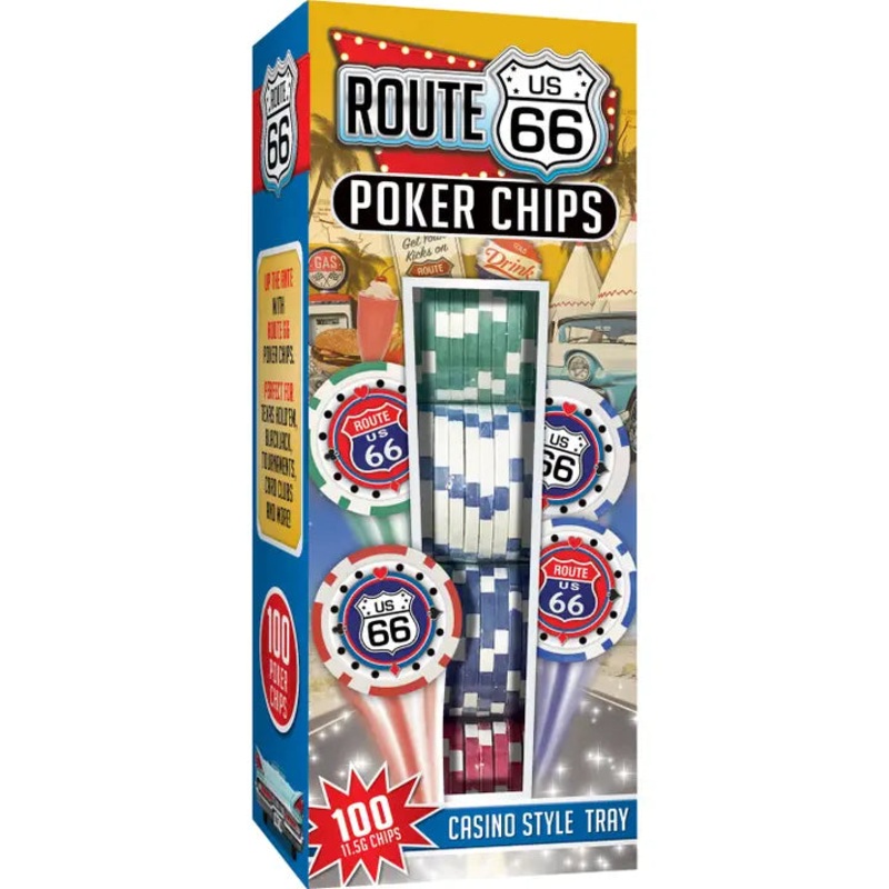 Route 66 Poker Chips 100pc