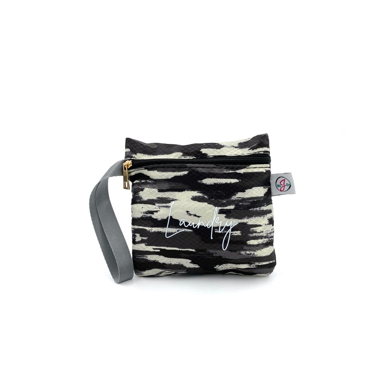 Travel Laundry Bag-White & Gray