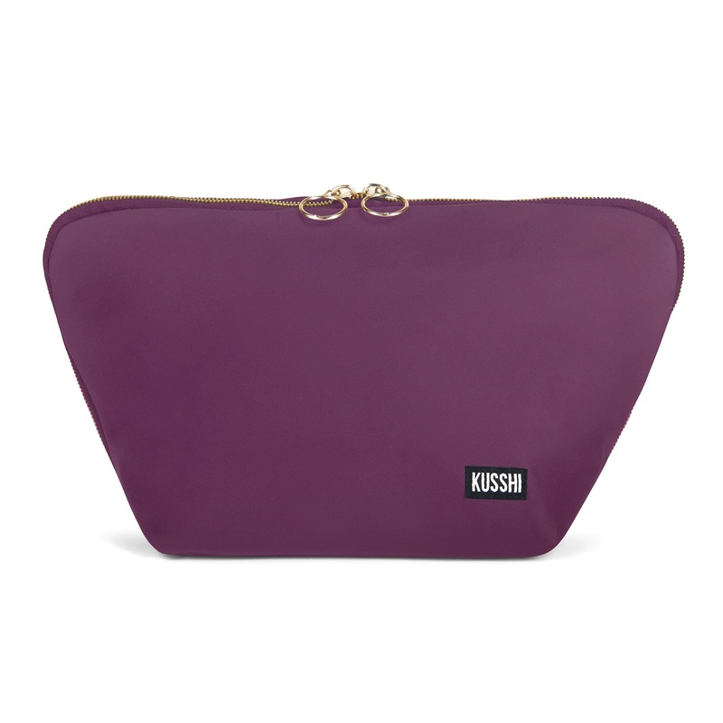 Vacationer Makeup Bag - Garnet with lilac