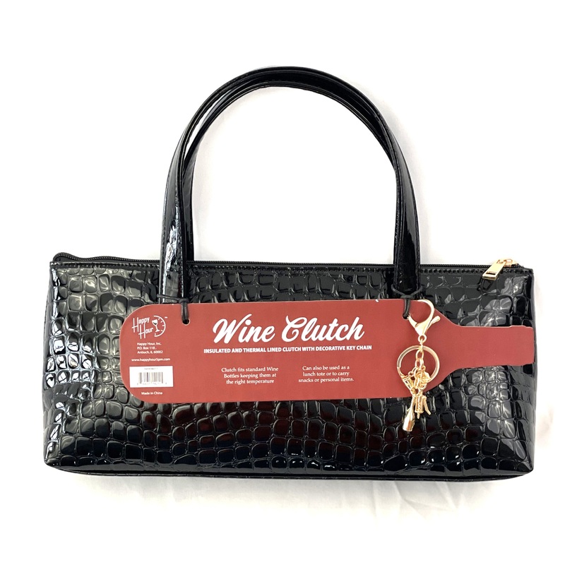 Happy Hour Wine Clutch with Key Ring
