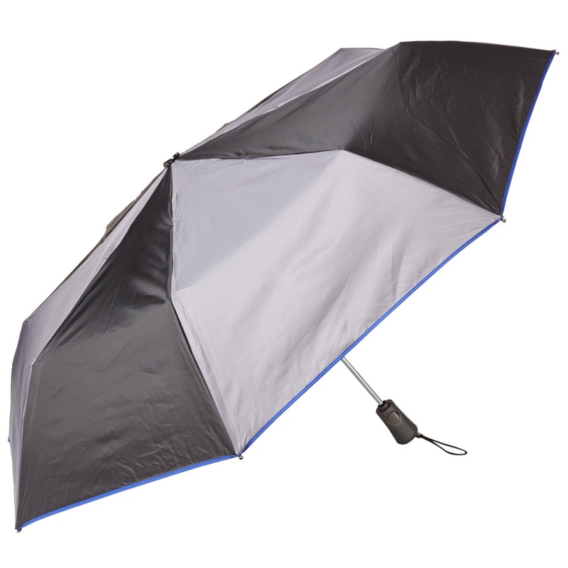 Totes Titan Men's Super Strong Auto Open Close Compact Umbrella Char