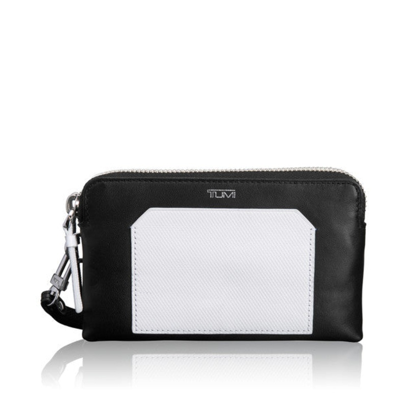 TUMI Prism Double Zip Leather Phone Case
