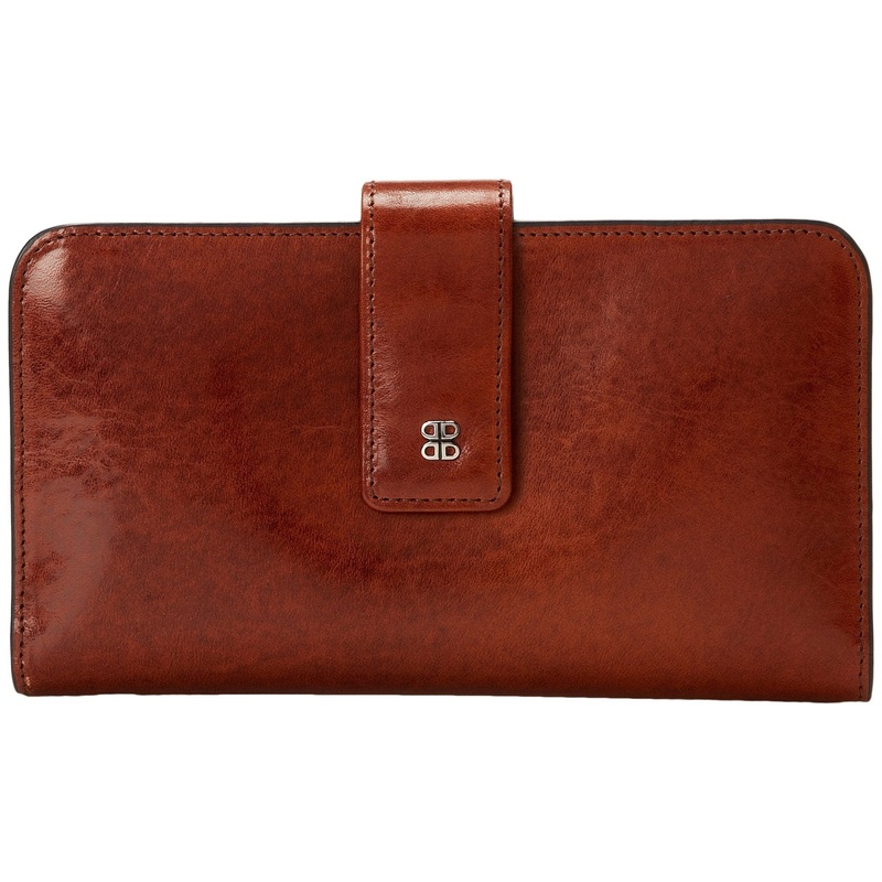 Bosca Women's Old Leather Checkbook Clutch Wallet