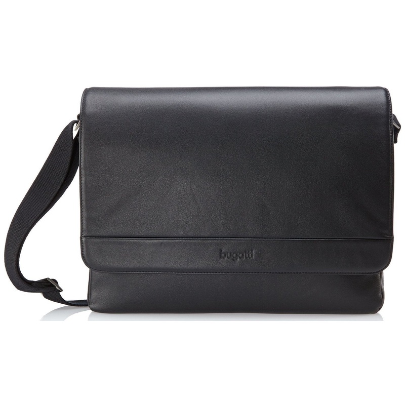 Bugatti Nevada Horizontal Leather Messenger Bag