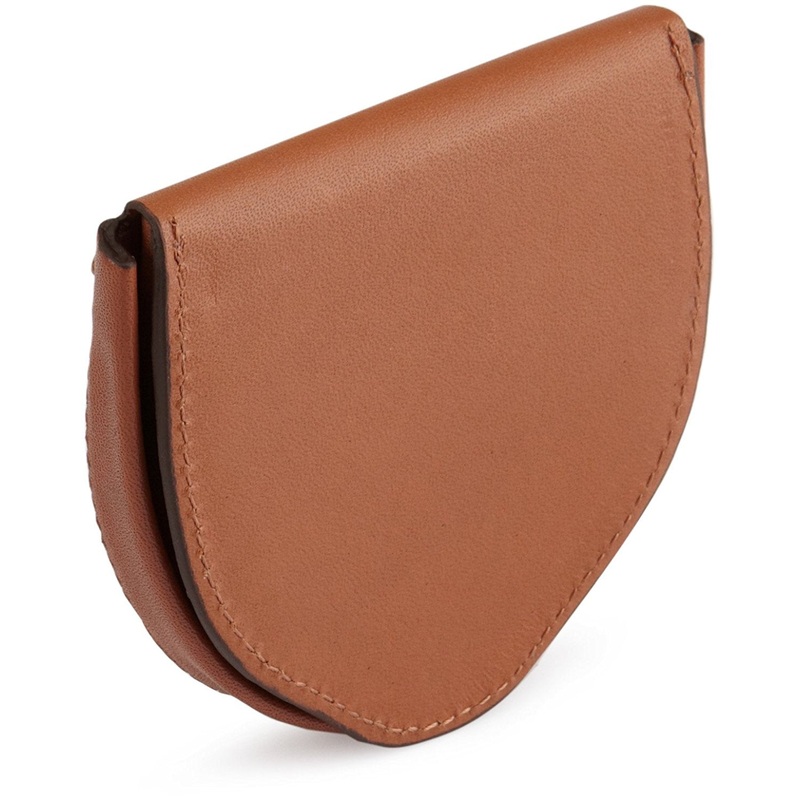 Hartmann Belting Leather Flap Over Coin Purse Natural