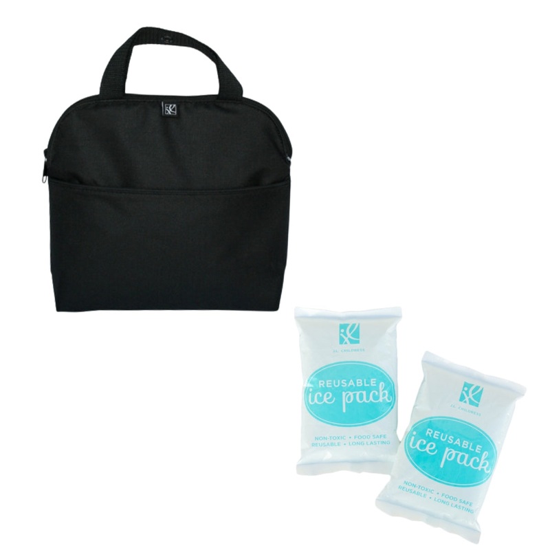 J.L Childress MaxiCOOL 4-Bottle Cooler and Reusable Ice Packs Bundle