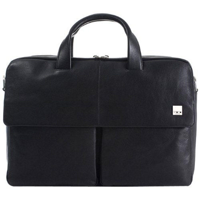 Knomo London 17" Leather Laptop Bag
