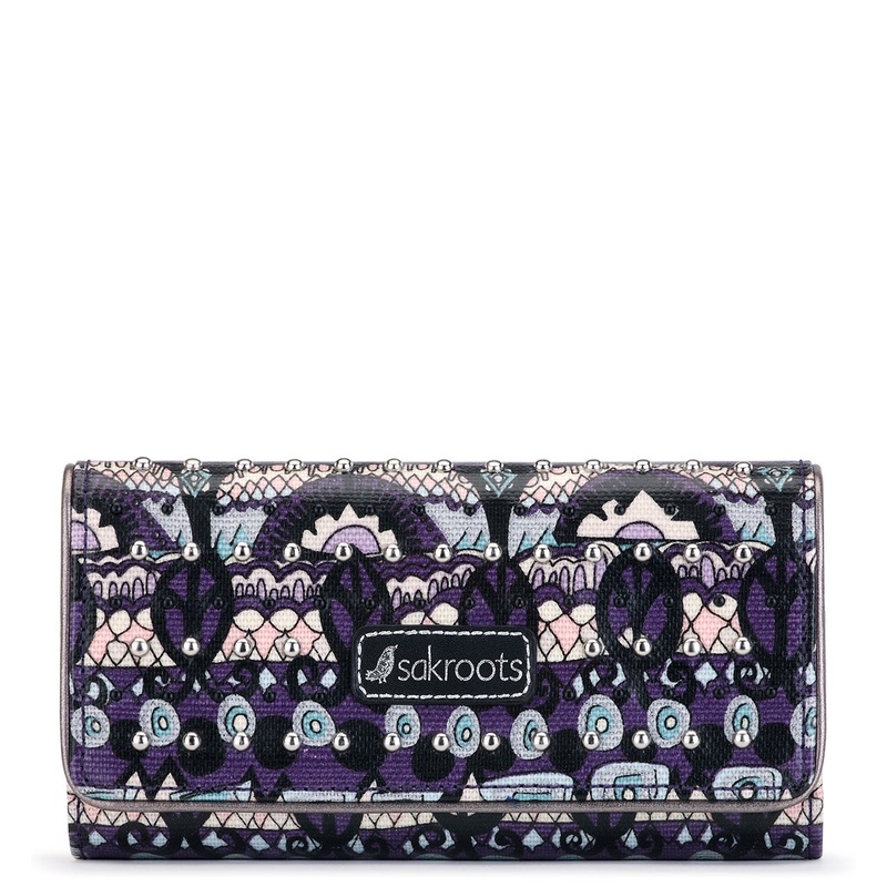 Sakroots Women's Megan Snap Trifold Wallet