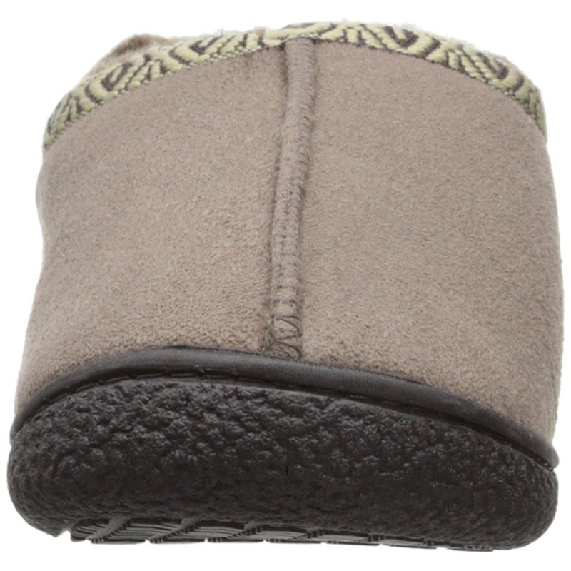 Totes ISOTONER Men's Microsuede Slip-On Slipper (Large - 9.5-10.5, Taupe)