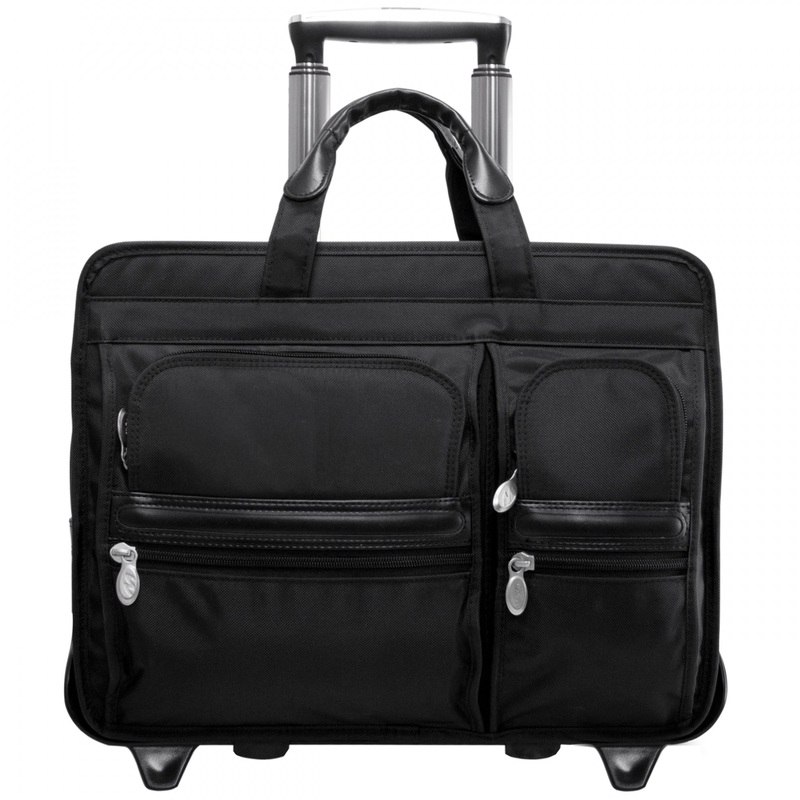 McKlein USA Clinton 17" Nylon Wheeled Laptop Briefcase