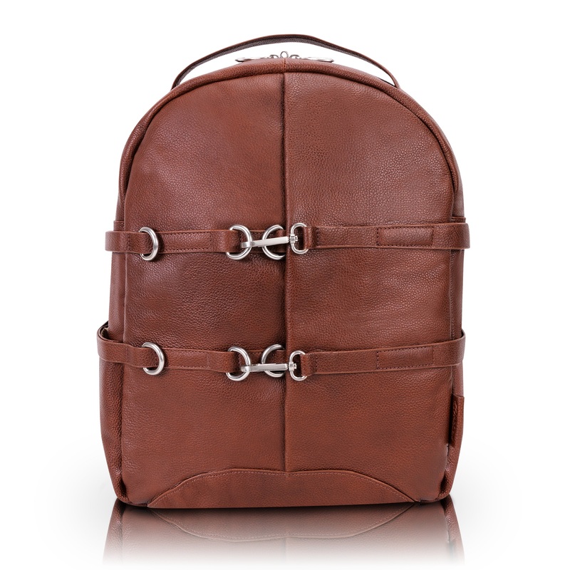 McKlein USA Oakland 15" Leather Business Casual Laptop & Tablet Backpack