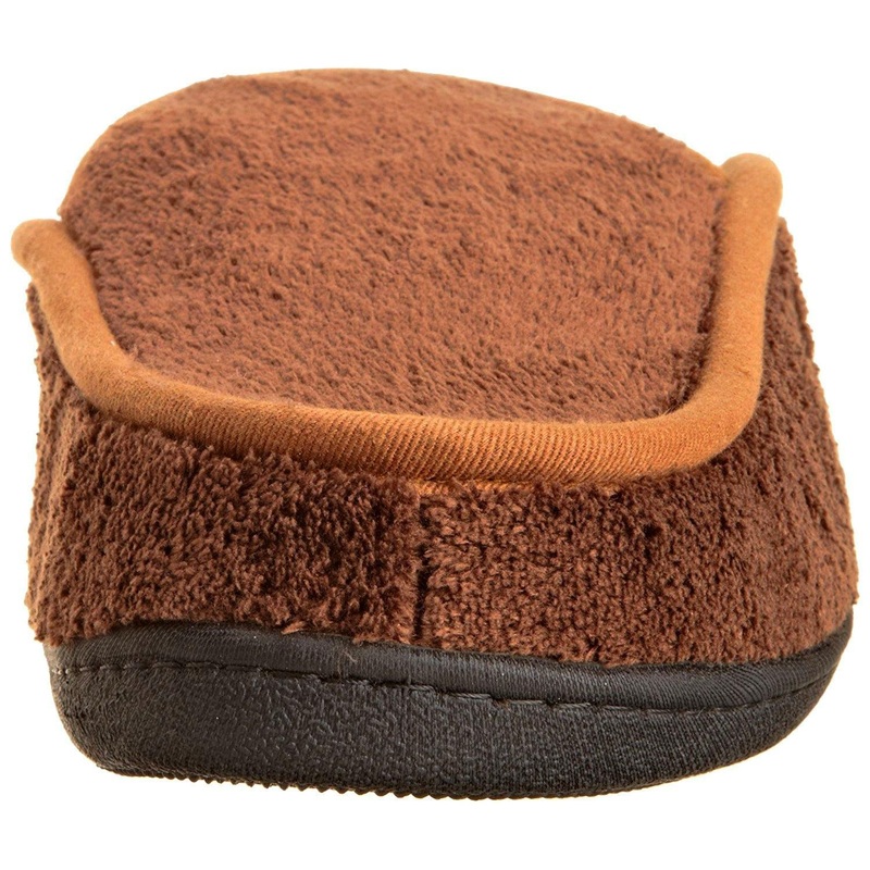 Totes Men's Microterry Clog Slippers Large 9.5 10.5 Chocolate