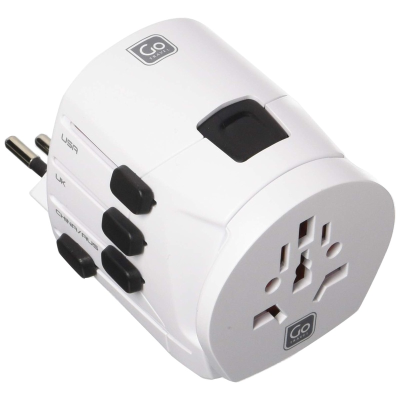 Go Travel Design Go Worldwide Grounded Adaptor, White, One Size