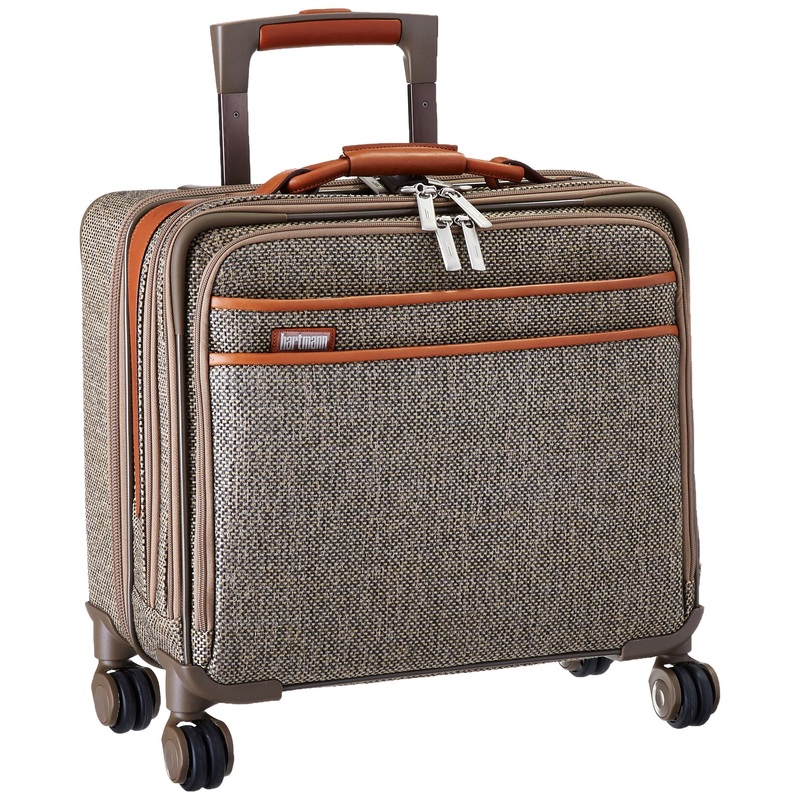 Hartmann Tweed Collection Mobile Office Spinner Natural Tweed One Size
