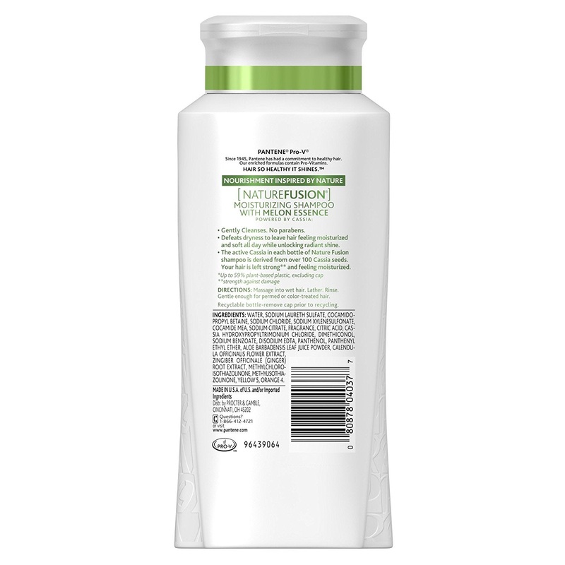 Pantene Pro V Nature Fusion Moisturizing Shampoo with Essence 25.4 Fluid oz. Pack of 2 packaging may vary