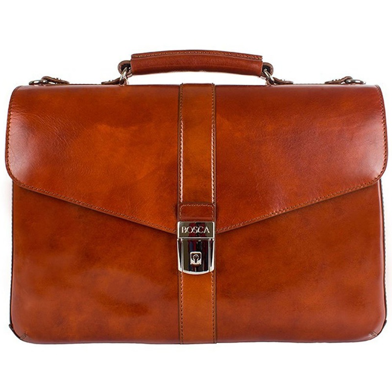 Bosca Old Leather Single Gusset Flapover Brief