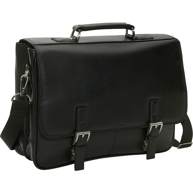 Kenneth Cole Reaction "A Brief History" Double Gusset Flapover Portfolio