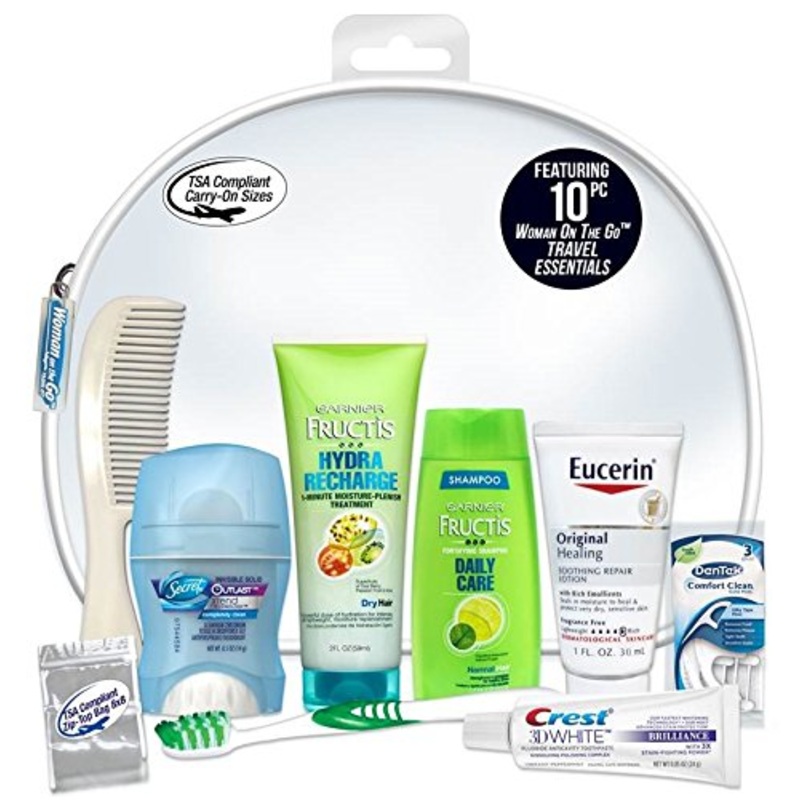 Convenience Kits WomenS Garnier Fructis Deluxe 10-Piece Travel Kit