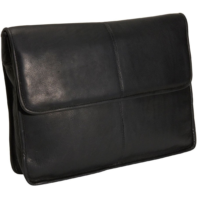 David King 1/2 Flap Over Leather Envelope