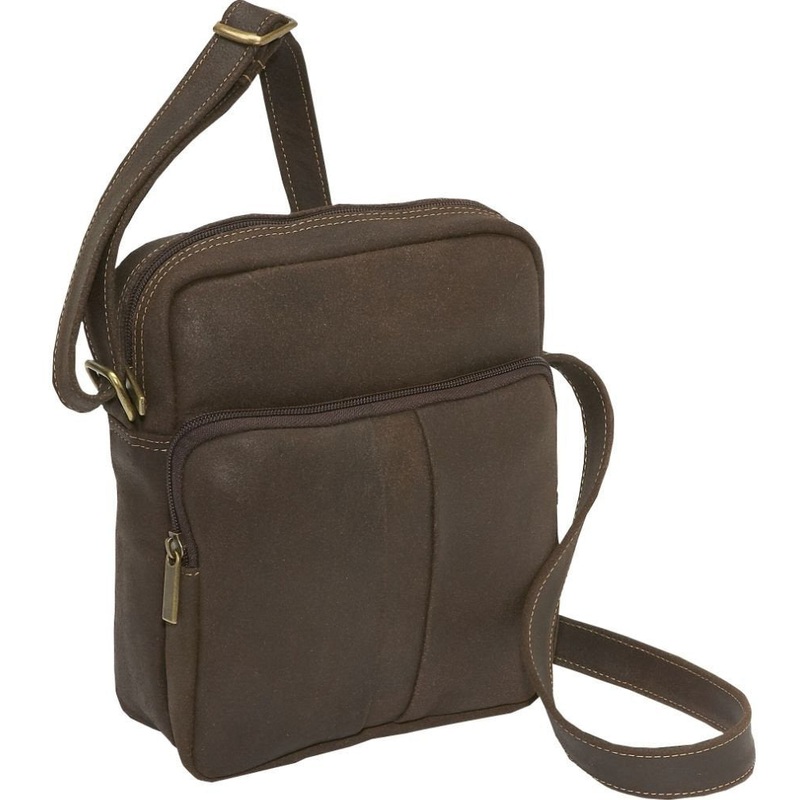 Ledonne Leather Distressed Mens Day Bag
