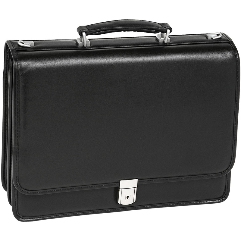 Mcklein I Series Bucktown Leather Double Compartment Briefcase