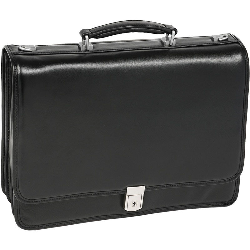 Mcklein I Series River North Leather Triple Compartment Briefcase