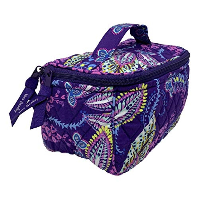 Vera Bradley Travel Cosmetic Bag (Batik Leaves)