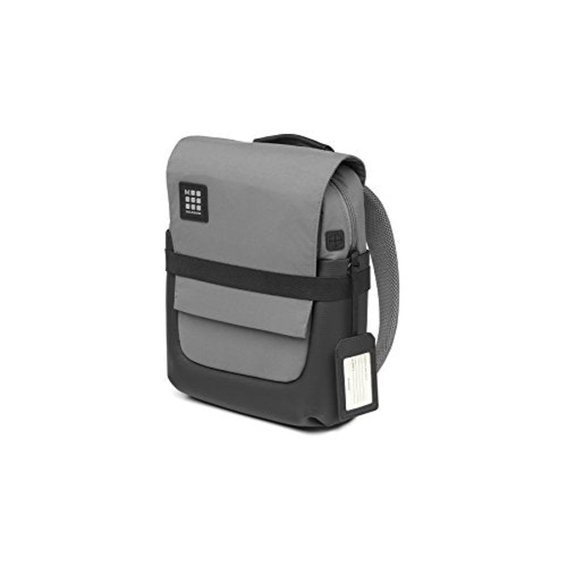 Moleskine ID Backpack, Slate Grey, Small - for Work, School, Travel & Everyday Use, Space for Devices, Tablet, Laptop, Chargers Notebook Planner or Organizer, Padded Adjustable Straps Secure Zipper