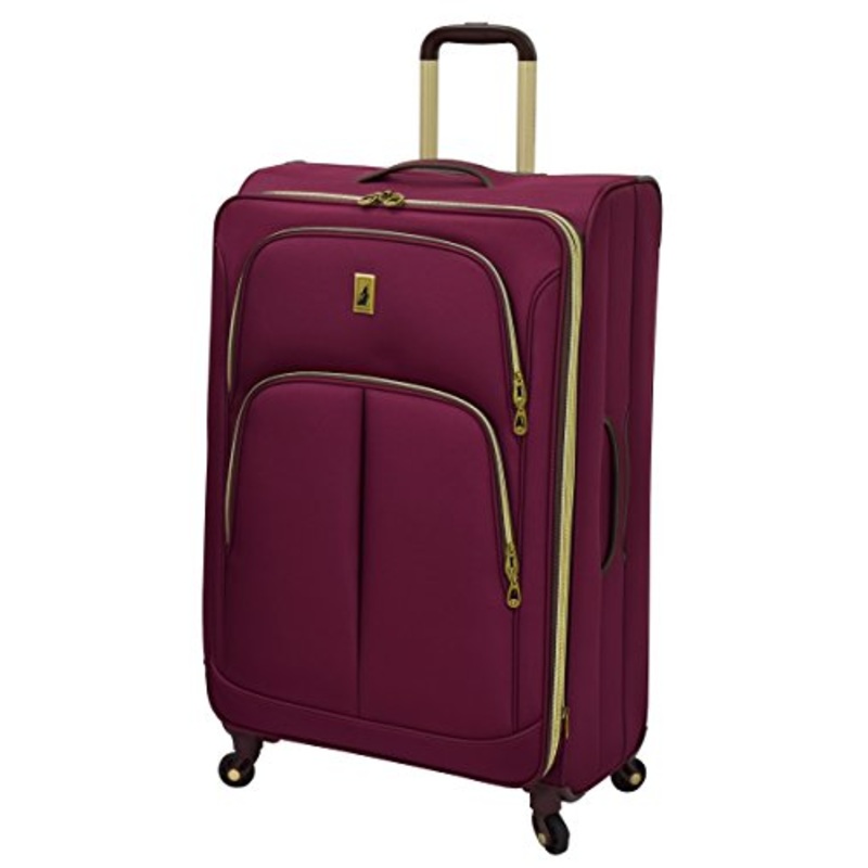 London Fog Coventry Hyperlights 29" Expandable Spinner, Plum