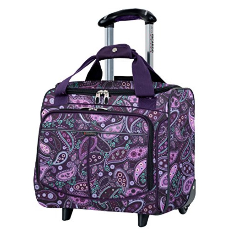 Ricardo Beverly Hills Mar Vista 16-Inch 2 Wheeled Tote, Purple Paisley, One Size