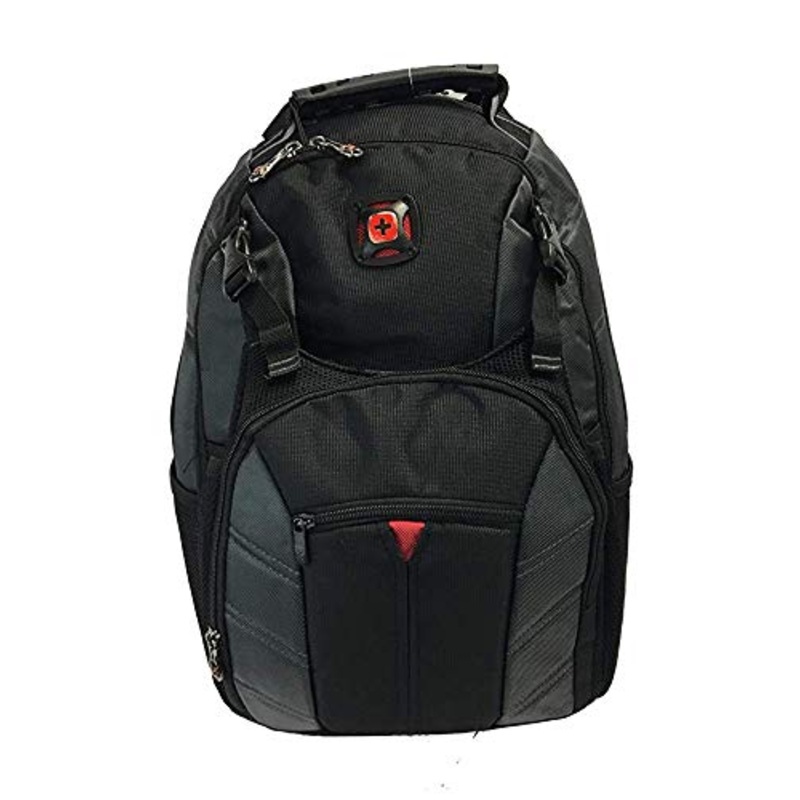 Swiss Gear Sherpa 16 Nylon Backpack - Black/Grey