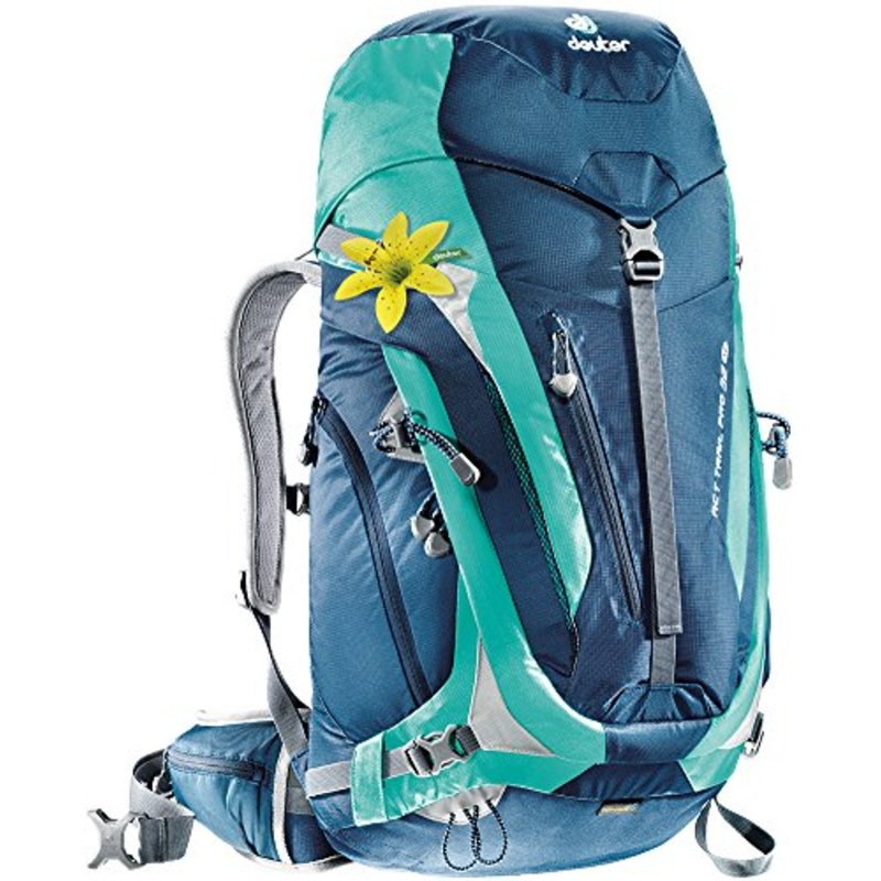 Deuter Act Trail Pro 32 Sl - Ultralight 32-Liter Hiking Backpack, Midnight/Mint