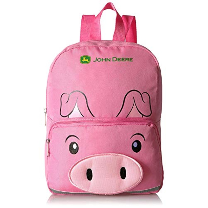 John Deere 13 inch Mini Backpack (13", Pink Pig)