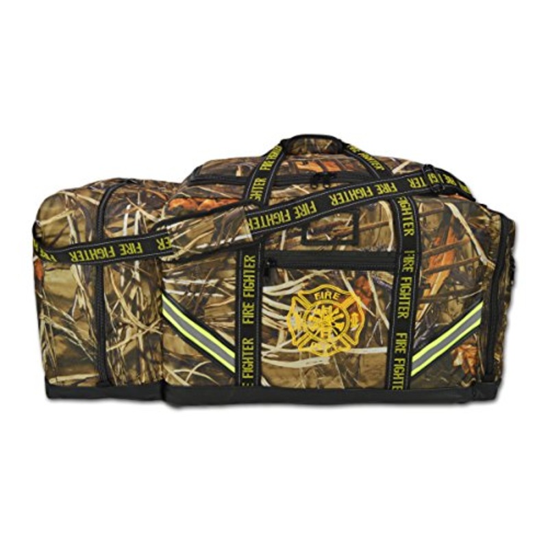 Lightning X Premium Camouflage 3XL Firefighter Step-In Gear Bag w/Helmet Compartment - Deep Woods Camo