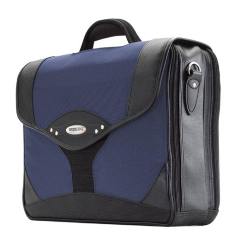 Mobile Edge Premium Computer Briefcase- 15.6-Inch Pc/17-Inch Mac (Navy/Black)
