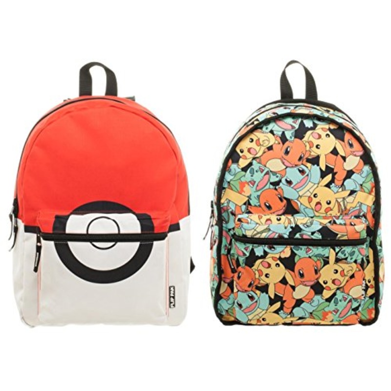 Pokemon Pokeball & Starters Reversible Backpack