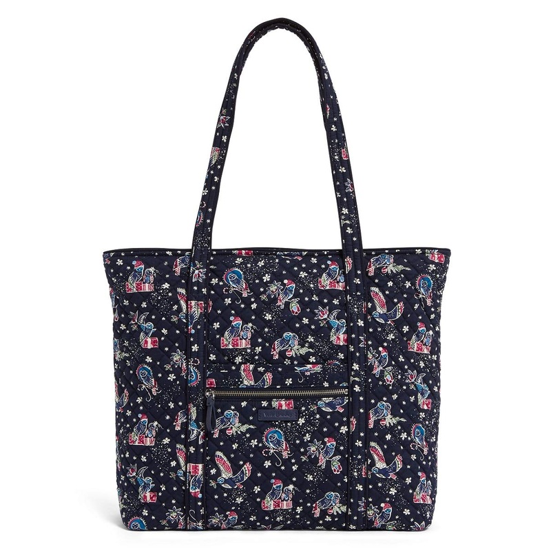 Vera Bradley Iconic Vera Tote in Holiday Owls, Signature Cotton