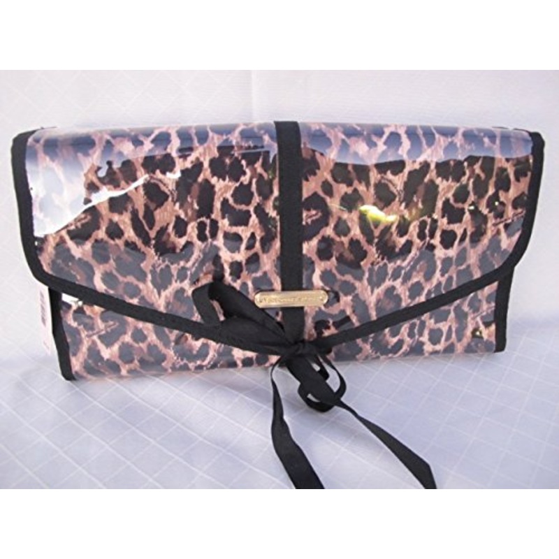 Victorias Secret Leopard Travel Beauty Cosmetics Toiletry Hanging Clutch Bag