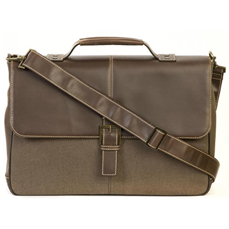 Boconi Bryant Lte Brokers Bag (Heather Brown With Houndstooth)