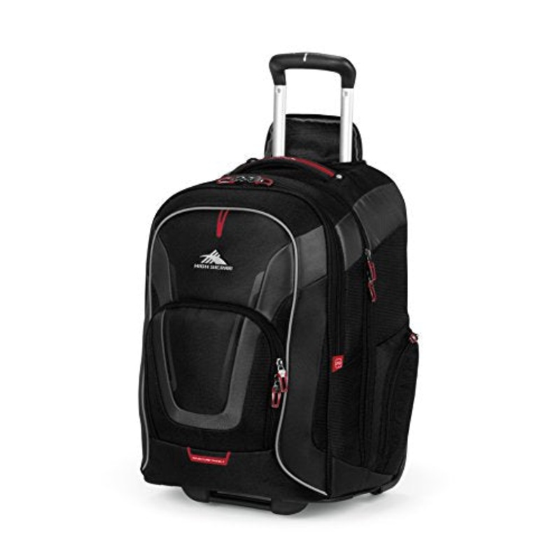 High Sierra At7 Outdoor Wheeled Backpack, Black