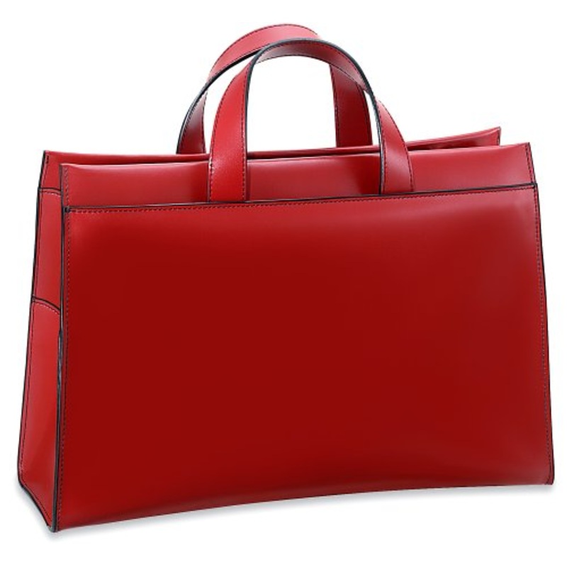 Jack Georges Milano Wide Gusset Top Zip, Red
