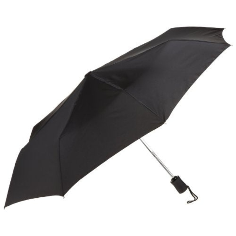 Lewis N. Clark Compact & Lightweight Travel Umbrella Opens & Closes Automatically, Black, One Size