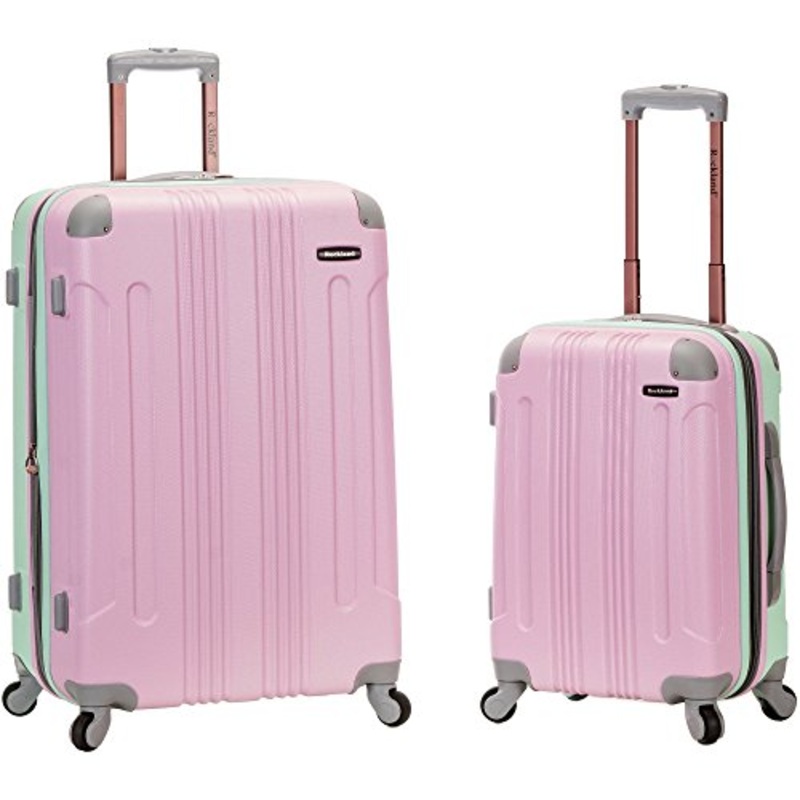 Rockland 20 Inch 28 Inch 2 Piece Expandable Abs Spinner Set, MINT