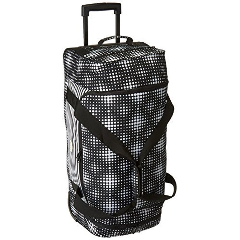 Roxy Women'S Distance Accross Wheeled Duffle Bag, Anthracite Opticity
