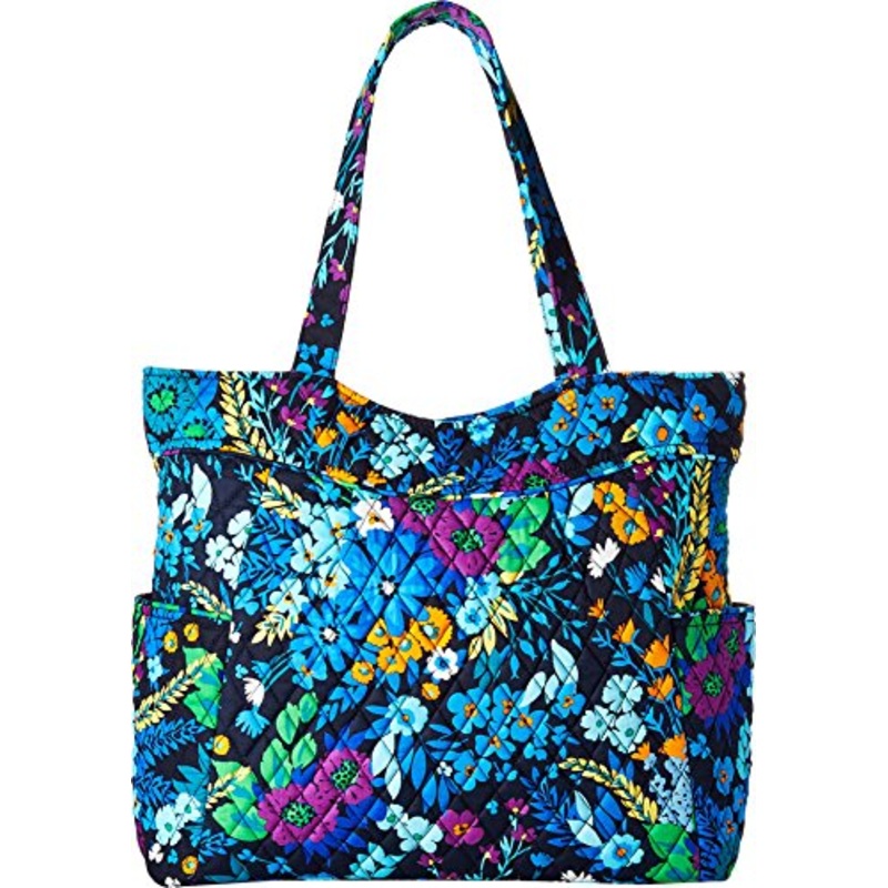 Vera Bradley Women'S Pleated Tote Midnight Blues One Size